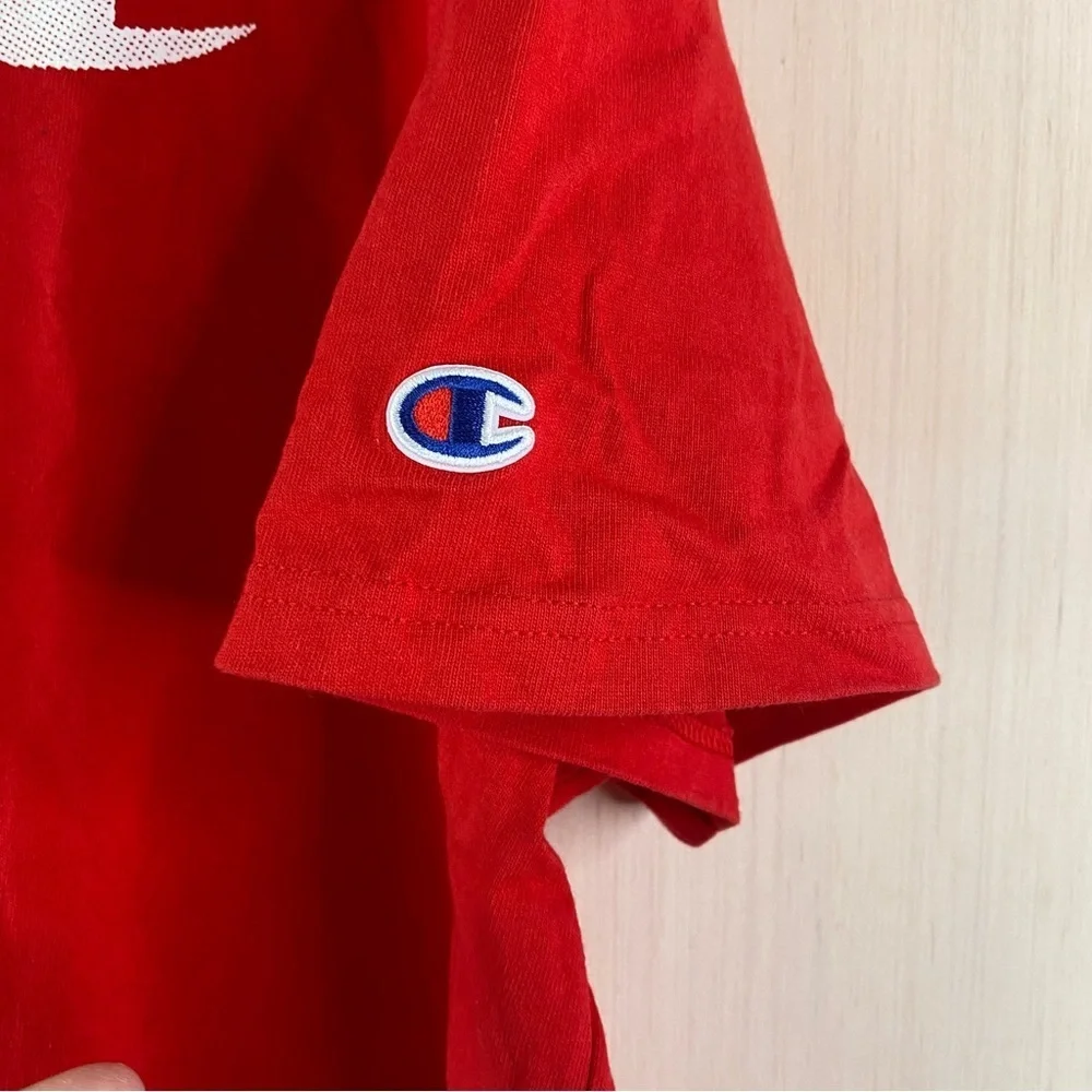 Champion Men’s Short Sleeve Heritage Crewneck Tee Red Size XXL - Picture 5 of 8